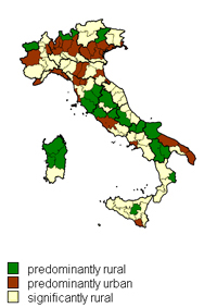 Mappa aree rurali OCSE
