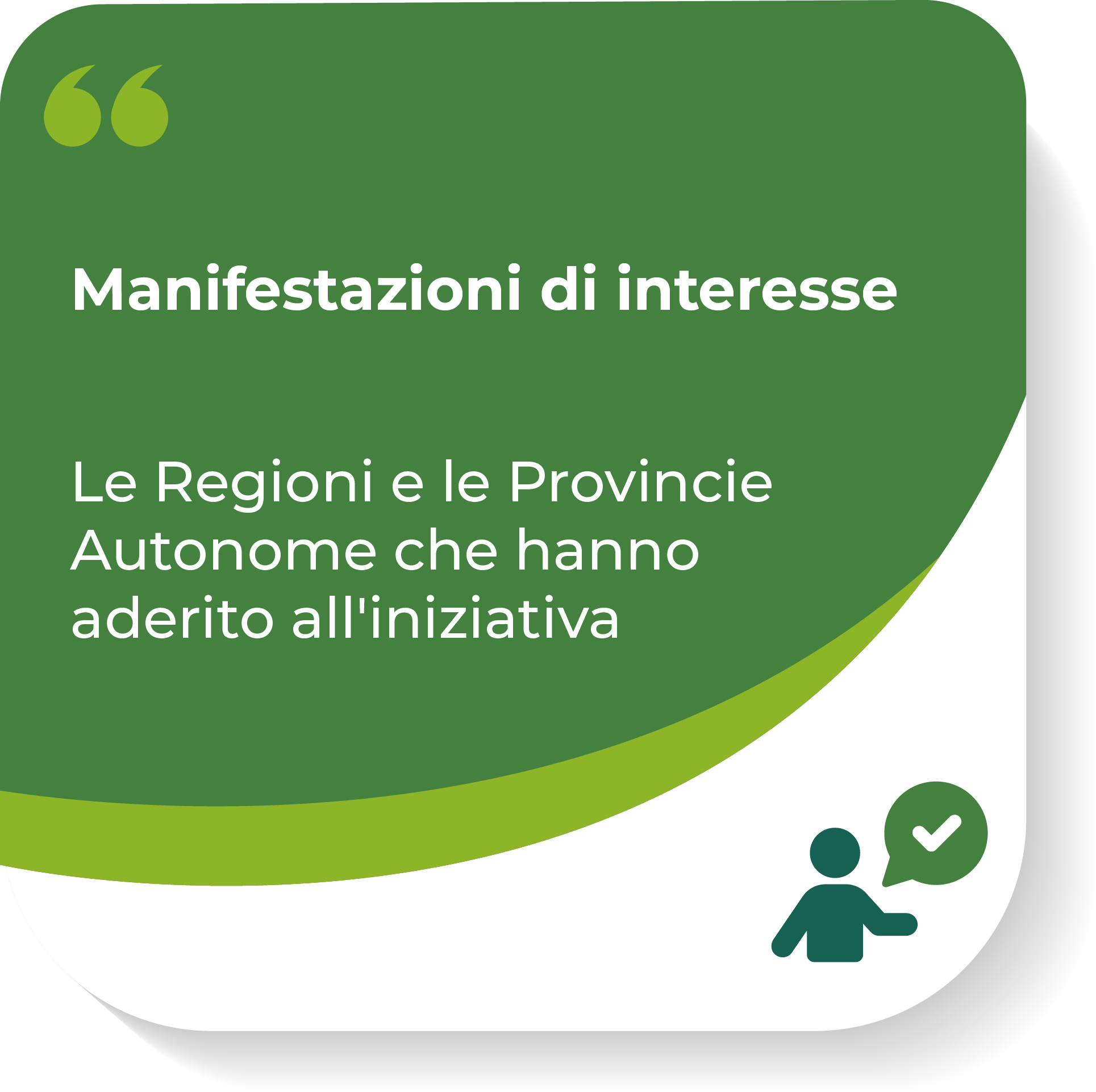 Manifestazioni di interesse
