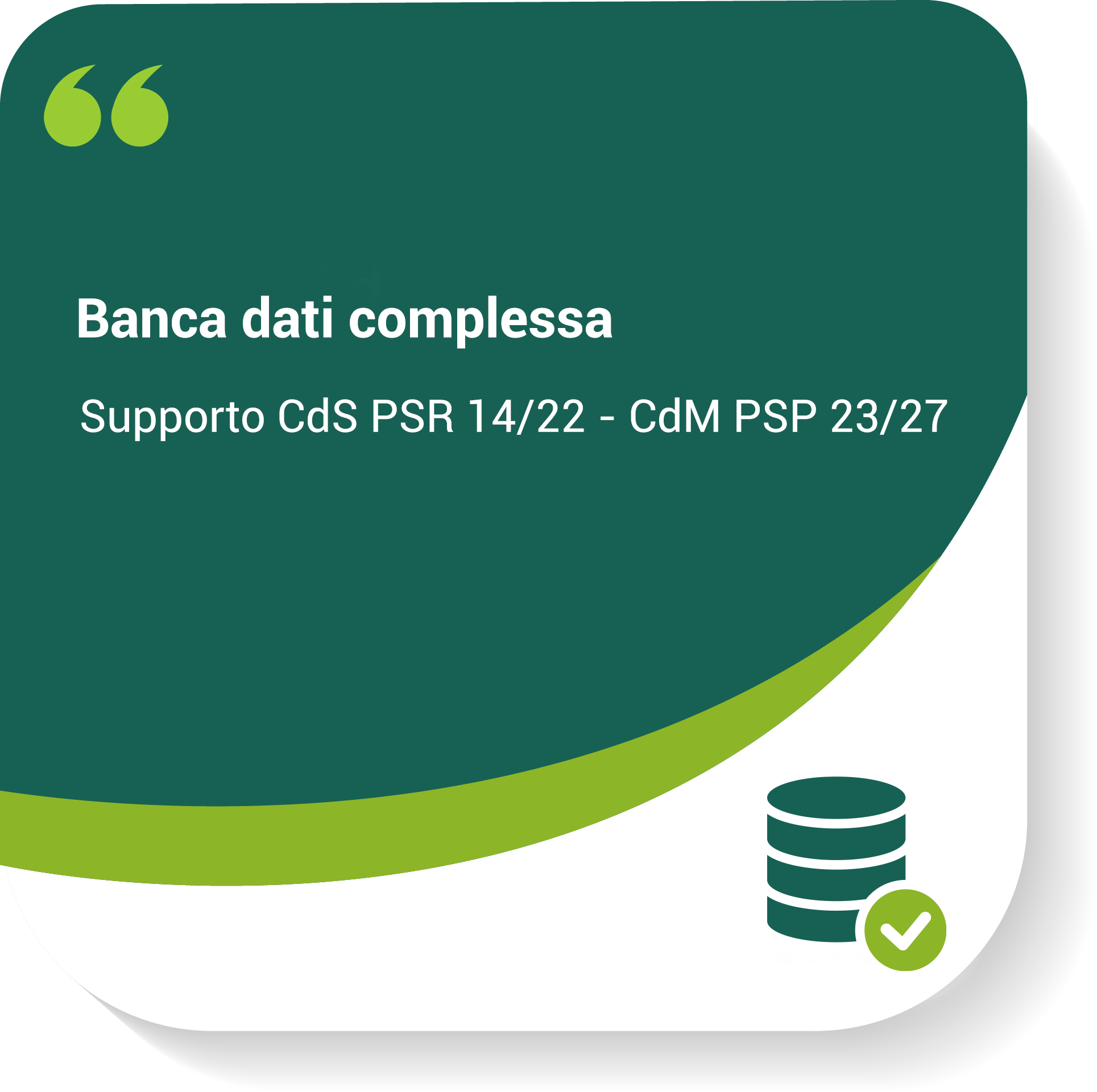 Supporto CdS PSR 14/22 - CdM PSP 23/27