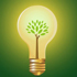 lampadina con albero
