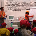 bambini presso lo stand RRN