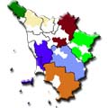 Mappa dei GAL Toscana