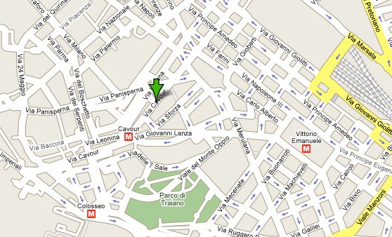Mappa di dove si trova l'Hotel Domus Nova Bethlem