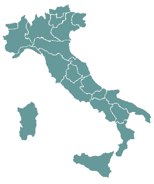 Cartina dell'Italia