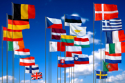 Le bandiere dell'Unione Europea