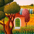 illustrazioen di un paesaggio
