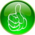 immagine bottone verde con ok