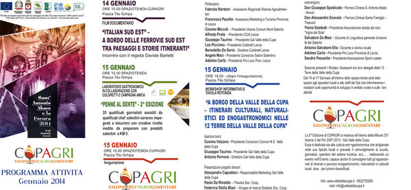 programma manifestazione Cupagri