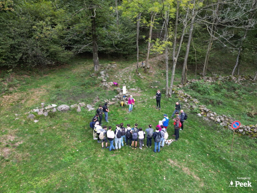 punto di inizio dell'itinerario geo-didattico "Alta Valle Elvo"