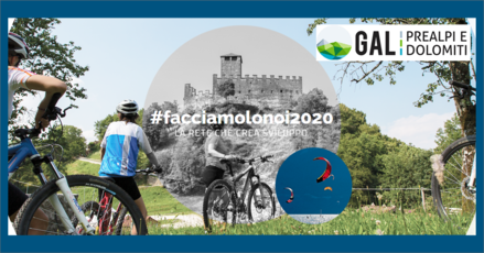 Logo GAL Prealpi e Dolomiti anniversario 20 anni